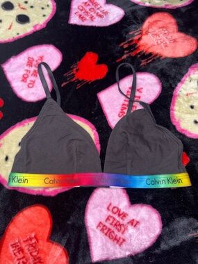 Calvin Klein Bralette with Rainbow Logo Band
